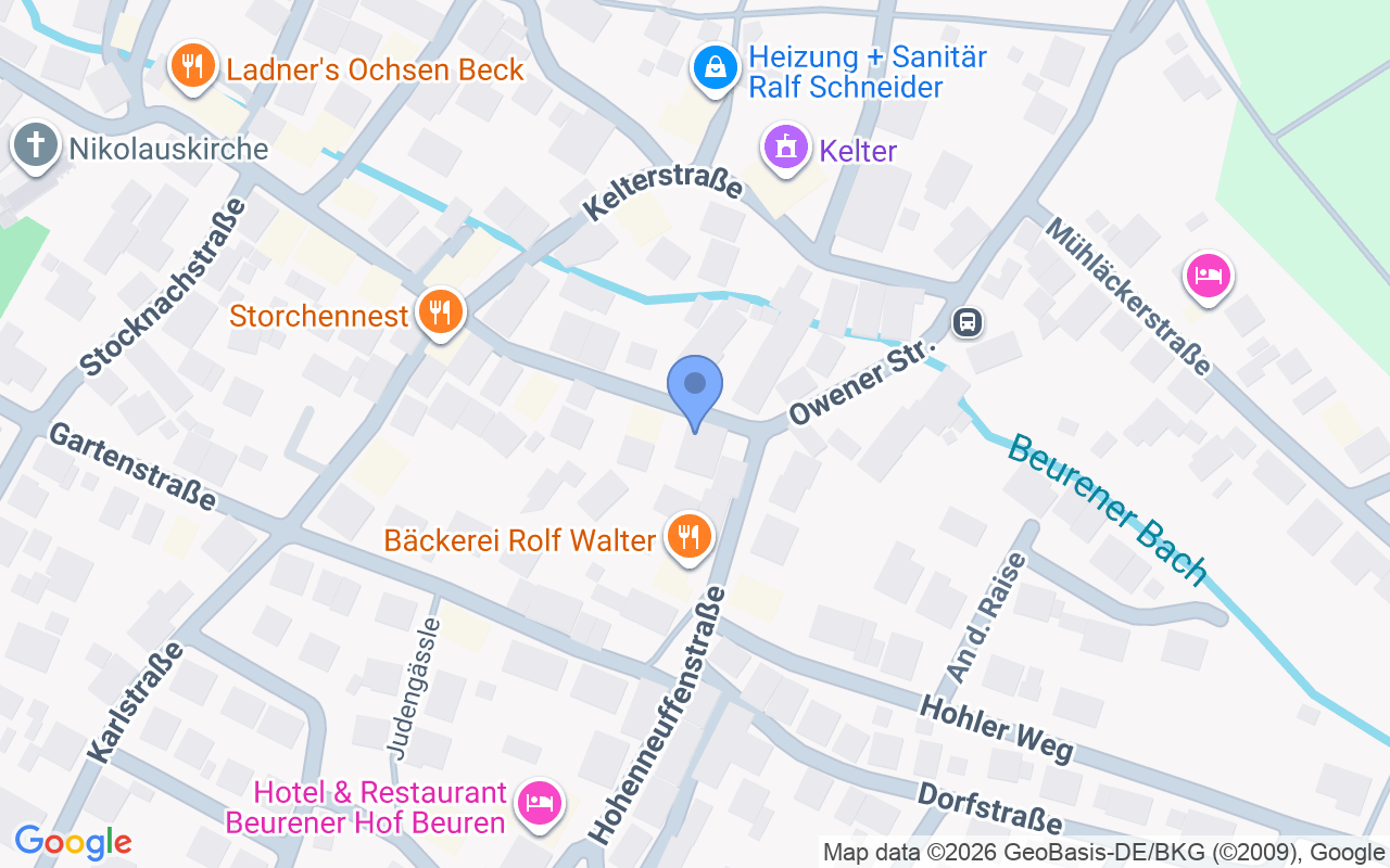 Haus im Haus im Ortskern von Beuren, Aufteilungsplan Nr. 1, provisionsfrei