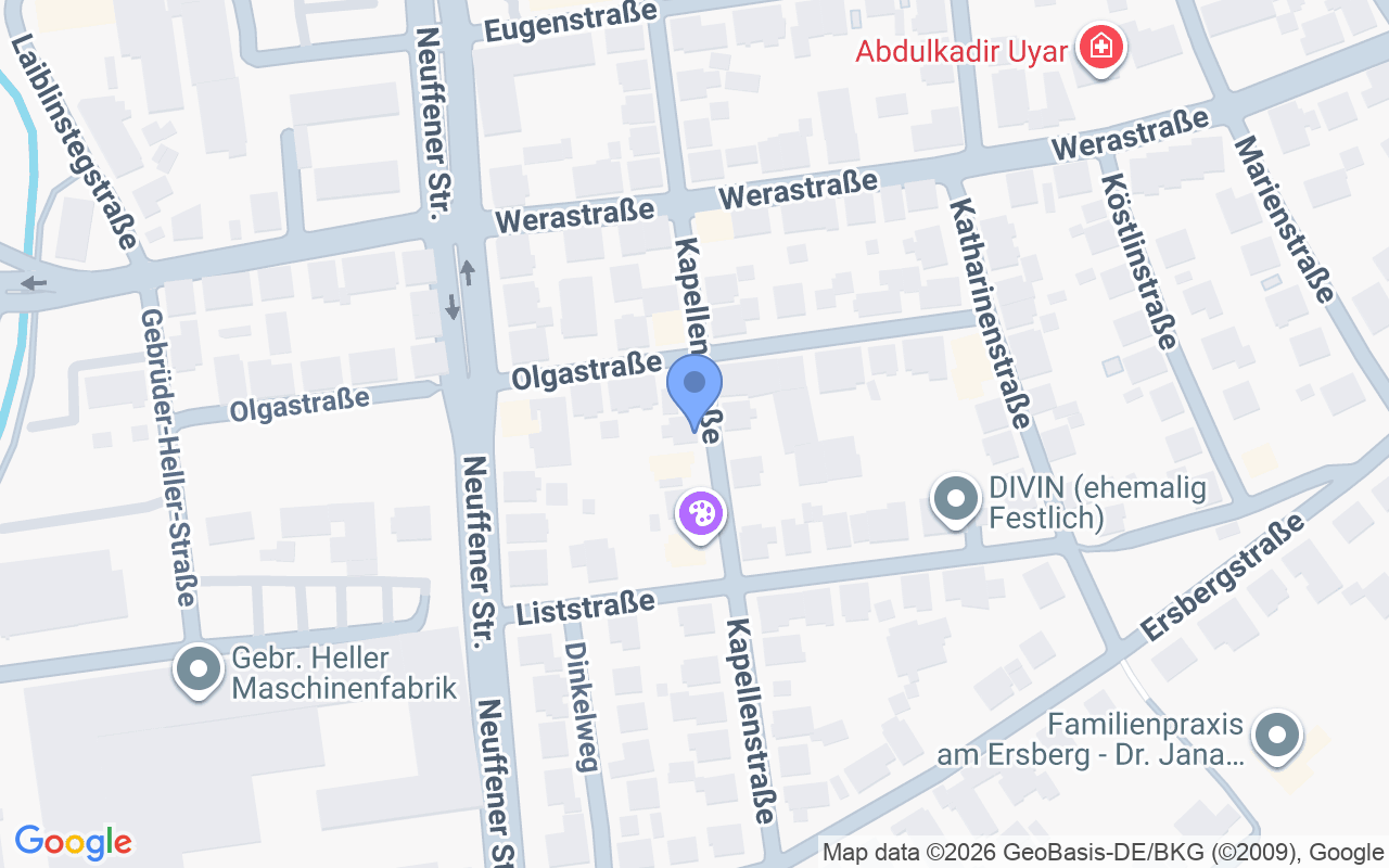 Kapellenstraße 40, 72622 Nürtingen