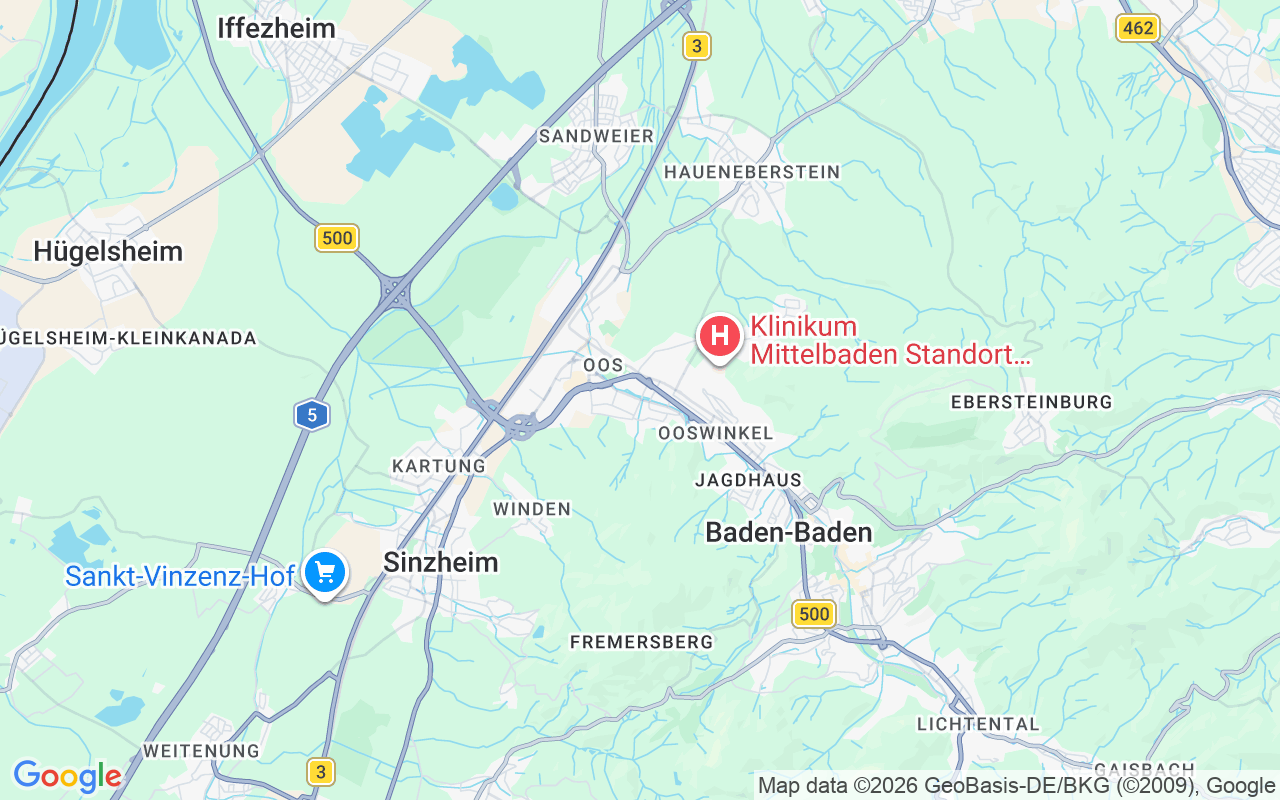 Baden-Baden, attraktive Zwei-Zimmer-Wohnung mit Balkon, Aufzug & TG-Stellplatz!