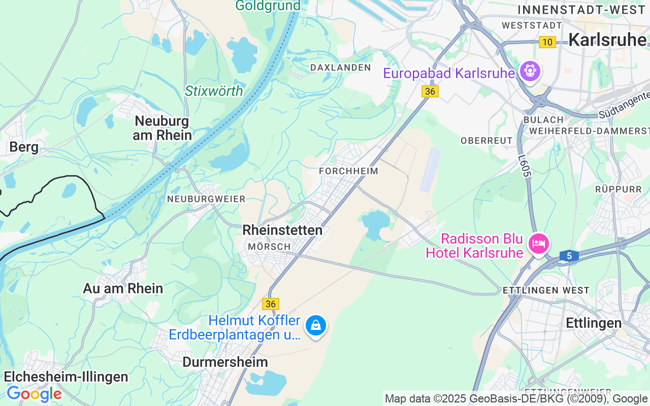 Helle 2-Zimmer-Erdgeschosswohnung mit Balkon in Rheinstetten
