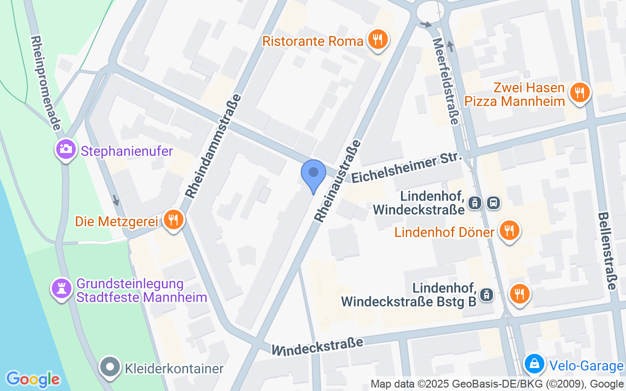 Charmante 1,5-Zimmer Wohnung im EG in Mannheim-Lindenhof