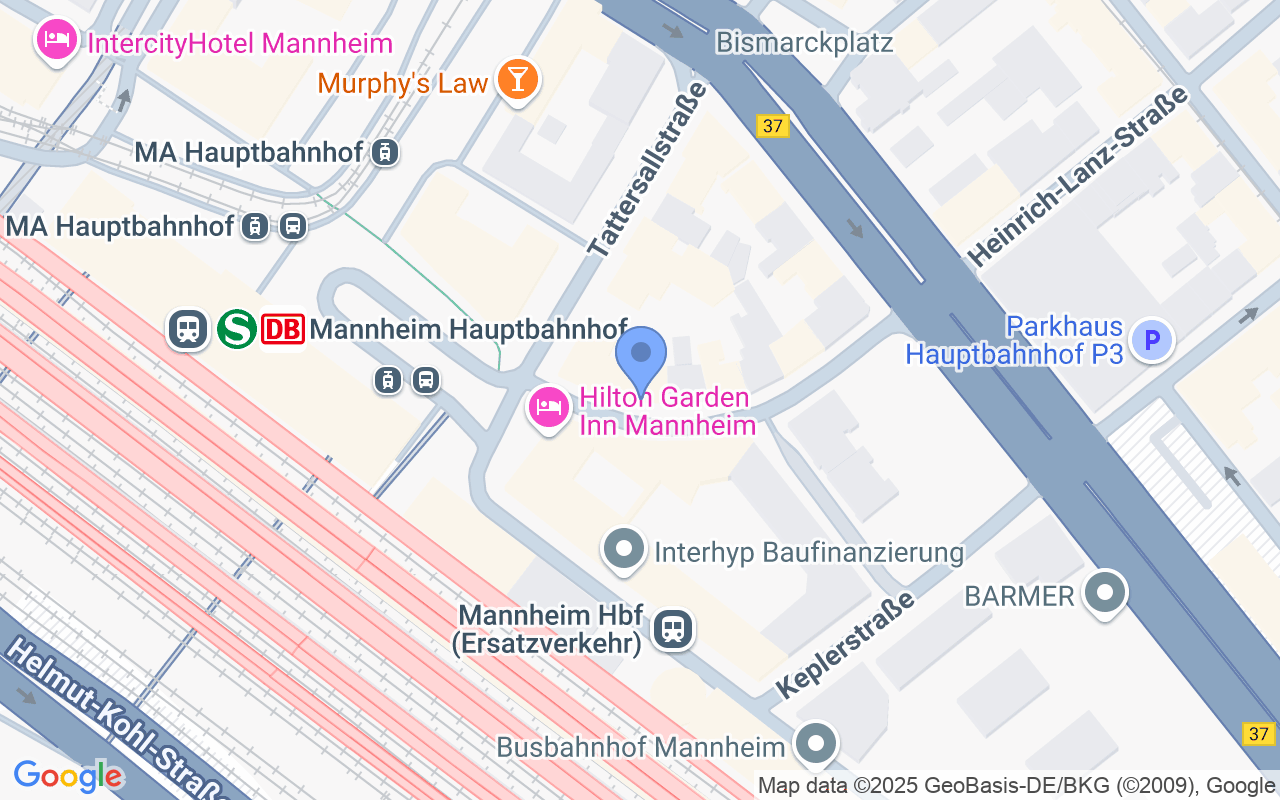 Zentrale 2-Zimmer-Wohnung – Mannheim Hbf – Heller Wohntraum mit Balkon