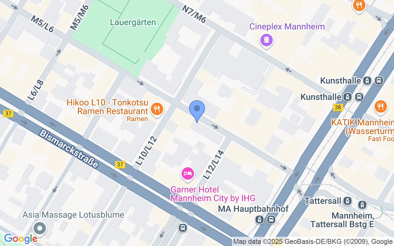 Mannhein City  2 ZKB in Bahnhofnähe  voll möbliert auch als WG geeignet