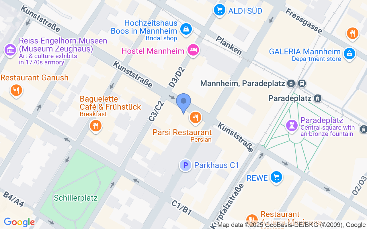 3-Zimmer-Maisonette-Wohnung mit Balkon und Einbauküche nahe Schloss in Mannheim