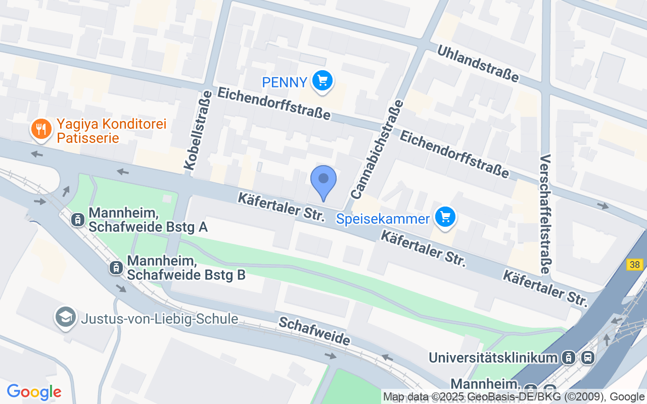 Helle 2-Raum-Wohnung mit 2 Balkonen in Mannheim